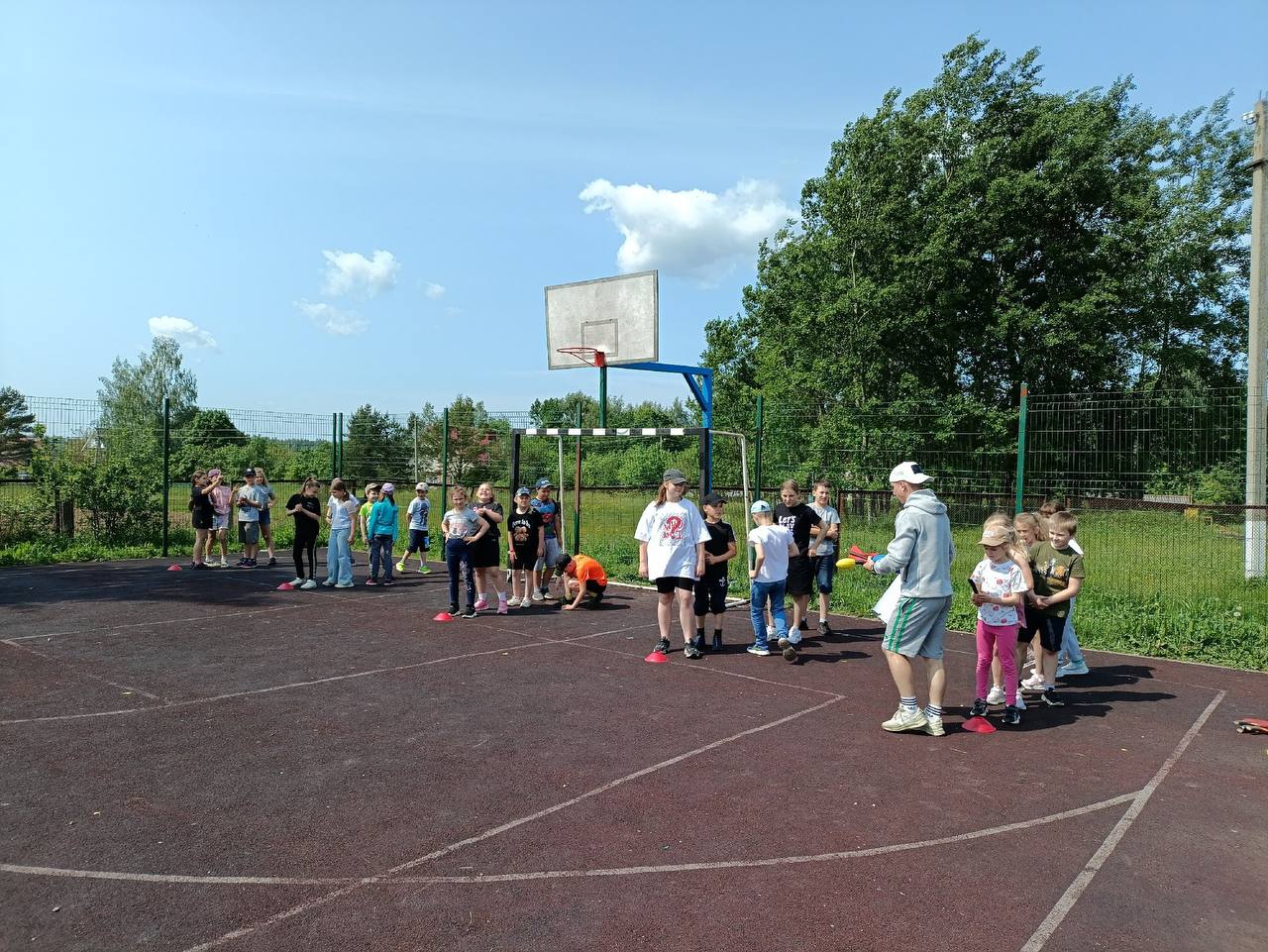 8 день в лагере - спортивный день.